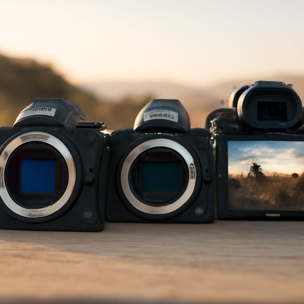 Beginner comparing DSLR size, controls, and shutter count before buying
