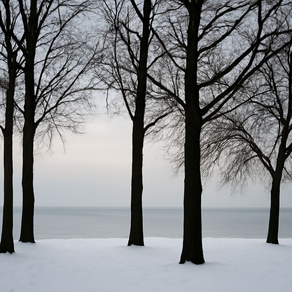 Positive and negative space with directional lines in a figure-ground composition