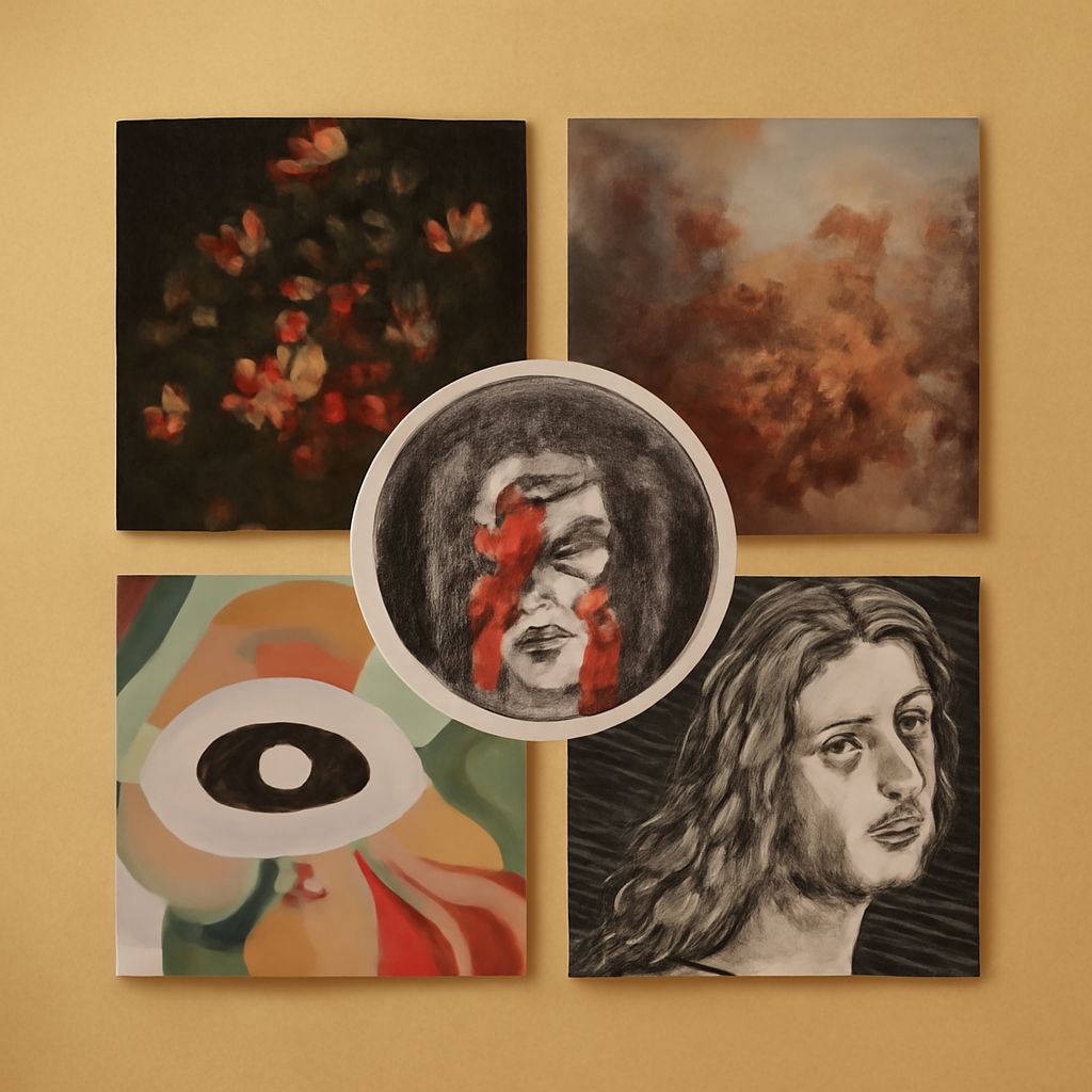 A fine art collage on canvas