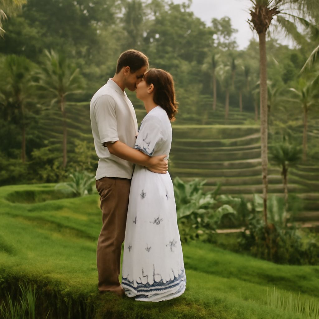 Couple photoshoot in a beautiful setting