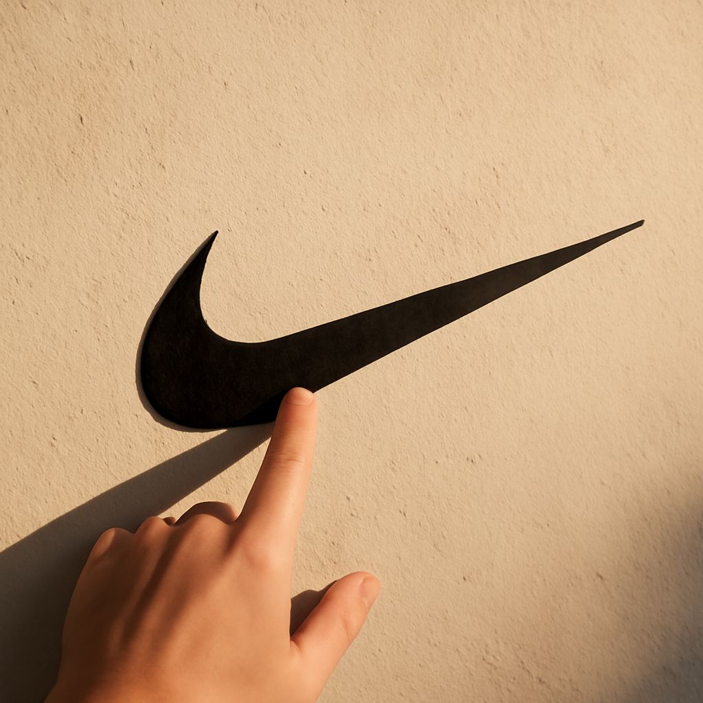 An ancient depiction of the Nike goddess symbol representing speed and victory